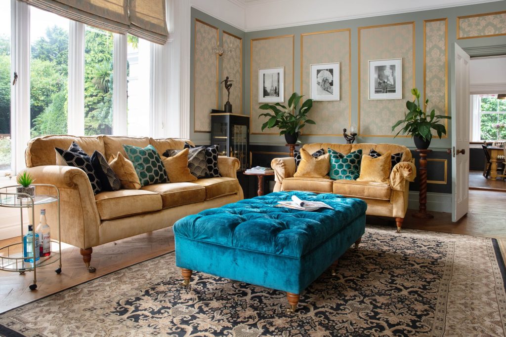 Interior living room for victorian home