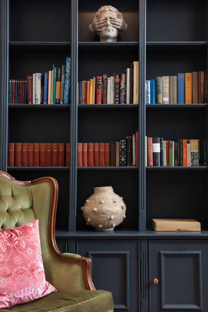 victorian interior decor bookcase